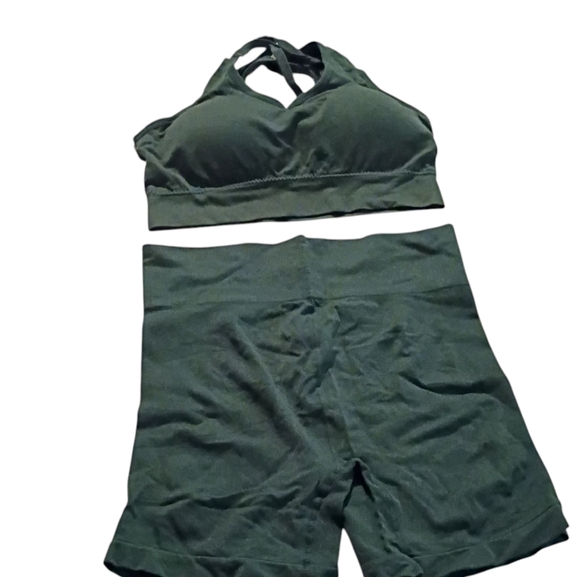 SHEIN Green Athletic Shorts - Picture 1 of 6